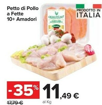 Carrefour Market Petto di pollo a fette offerta