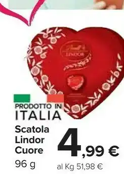 Carrefour Market Scatola lindor cuore offerta