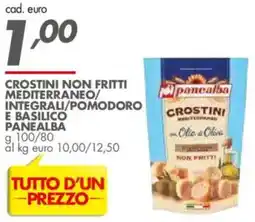 Italmark Crostini non fritti mediterraneo/ integrali/pomodoro e basilico PANEALBA offerta