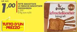 Italmark Fette biscottate le fresche biscottate GRISSINBON offerta