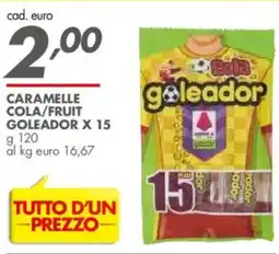 Italmark Caramelle cola/fruit GOLEADOR X 15 offerta