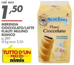 Italmark Merenda cioccolato/latte flauti MULINO BIANCO offerta