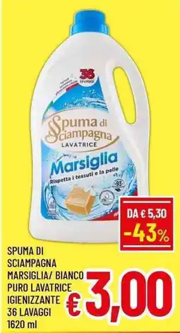 A&O Spuma di sciampagna marsiglia/ bianco puro lavatrice igienizzante offerta