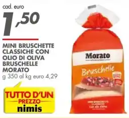Italmark Mini bruschette classiche con olio di oliva bruschelle MORATO offerta