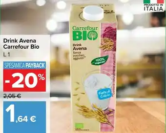 Carrefour Market Carrefour bio drink avena offerta