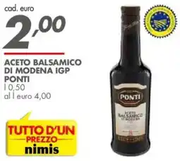 Italmark Aceto balsamico di modena igp PONTI offerta