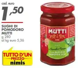 Italmark Sughi di pomodoro MUTTI offerta