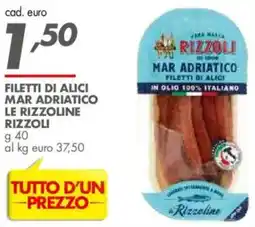 Italmark Filetti di alici mar adriatico le rizzoline RIZZOLI offerta