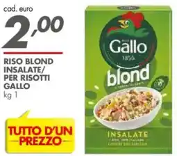 Italmark Riso blond insalate/ per risotti GALLO offerta