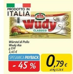 Carrefour Market Wudy classico 250 g(ml) offerta