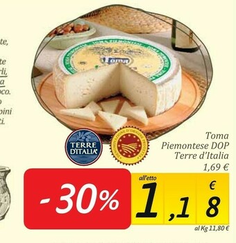 Carrefour Market Toma piemontese dop offerta