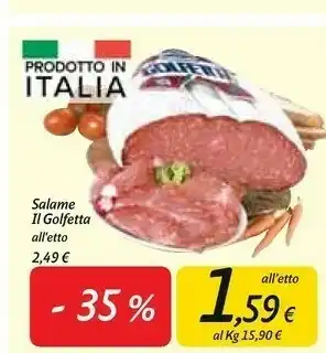 Carrefour Market Salame il golfetta offerta