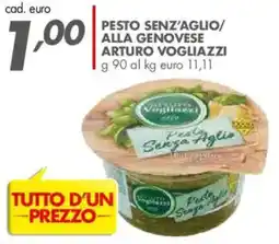 Italmark Pesto senz'aglio/ alla genovese ARTURO VOGLIAZZI offerta