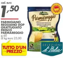 Italmark Parmigiano reggiano dop grattugiato fresco PARMAREGGIO offerta