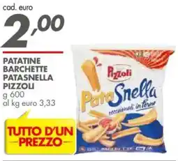 Italmark Patatine barchette patasnella PIZZOLI offerta