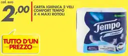 Italmark Carta igienica 2 veli comfort TEMPO offerta