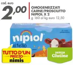 Italmark Omogeneizzati carne/prosciutto NIPIOL X 2 offerta