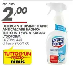 Italmark Detergente disinfettante anticalcare bagno/ tutto in 1/wc & bagno LYSO FORM offerta