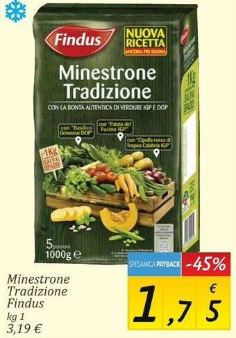 Carrefour Market Minestrone tradizione 1000 g(ml) offerta