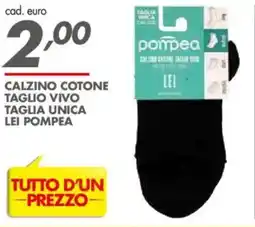 Italmark Calzino cotone taglio vivo taglia unica lei POMPEA offerta