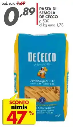 Italmark Pasta di semola DE CECCO offerta