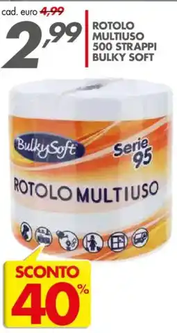 Italmark Rotolo multiuso 500 strappi BULKY SOFT offerta