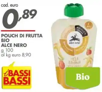 Italmark Pouch di frutta bio ALCE NERO offerta