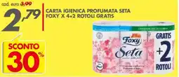 Italmark Carta igienica profumata seta FOXY offerta