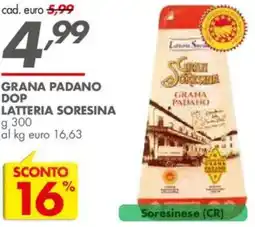 Italmark Grana padano DOP LATTERIA SORESINA offerta