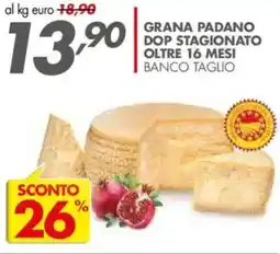 Italmark Grana padano dop stagionato oltre 16 mesi offerta