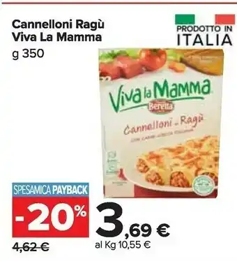 Carrefour Market Viva la mamma cannelloni ragu offerta