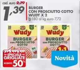 Italmark Burger con prosciutto cotto WUDY X 2 offerta