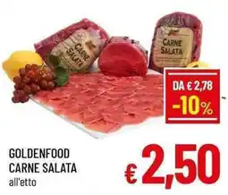 A&O Goldenfood carne salata offerta
