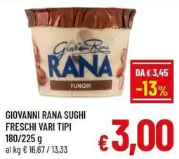 A&O Giovanni rana sughi freschi offerta