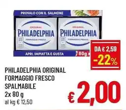 A&O Philadelphia original formaggio fresco spalmabile offerta