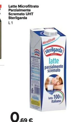 Carrefour Market Latte parzialmente scremato offerta