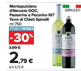 Carrefour Market Montepulciano d'abruzzo doc 750 g(ml) offerta
