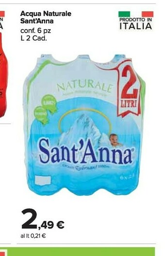Carrefour Market Acqua minerale naturale offerta