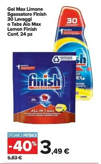 Carrefour Market Gel max limone sgassatore offerta