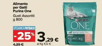 Carrefour Market One alimento per gatti 800 g offerta