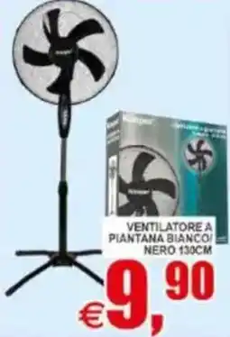 Pewex Ventilatore a piantana bianco/ nero 130cm offerta