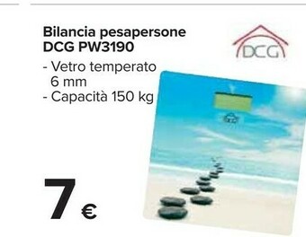Carrefour Dcg bilancia pesapersone pw3190 offerta