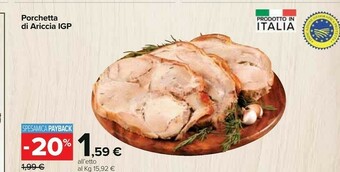 Carrefour Porchetta di ariccia igp offerta