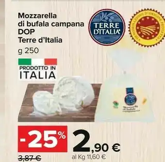 Carrefour Mozzarella di bufala campana offerta