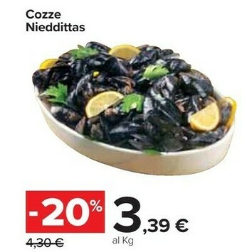 Carrefour Cozze nieddittas offerta