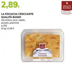 Basko La focaccia croccante qualità basko offerta