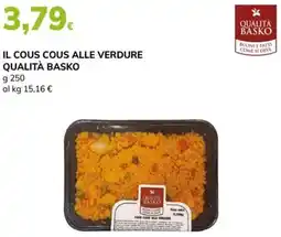 Basko Il cous cous alle verdure qualità basko offerta