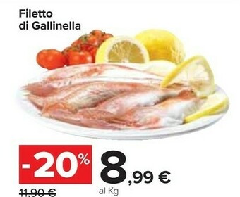 Carrefour Filetto di gallinella offerta