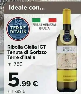 Carrefour Ribolla gialla igt tenuta di gorizzo offerta