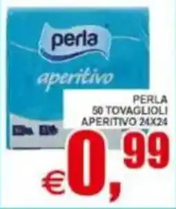 Pewex Perla 50 tovaglioli aperitivo 24x24 offerta